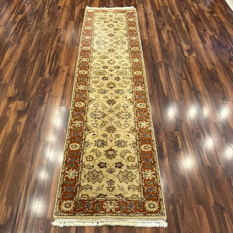 carpet padding for sound dampening-Kaoud Rugs 2.7X11.10 Runner BEIGE ANT. MAHAL Area Rug