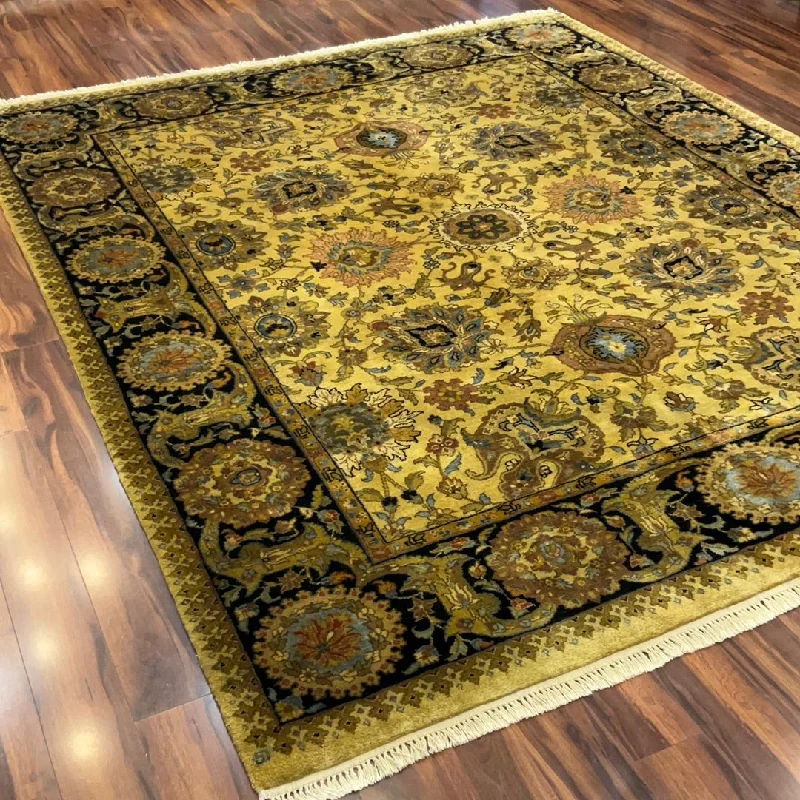 carpet underlay for high traffic areas-Kaoud Rugs 7'10"X9'7" Rectangle GOLD VERAMINE Area Rug