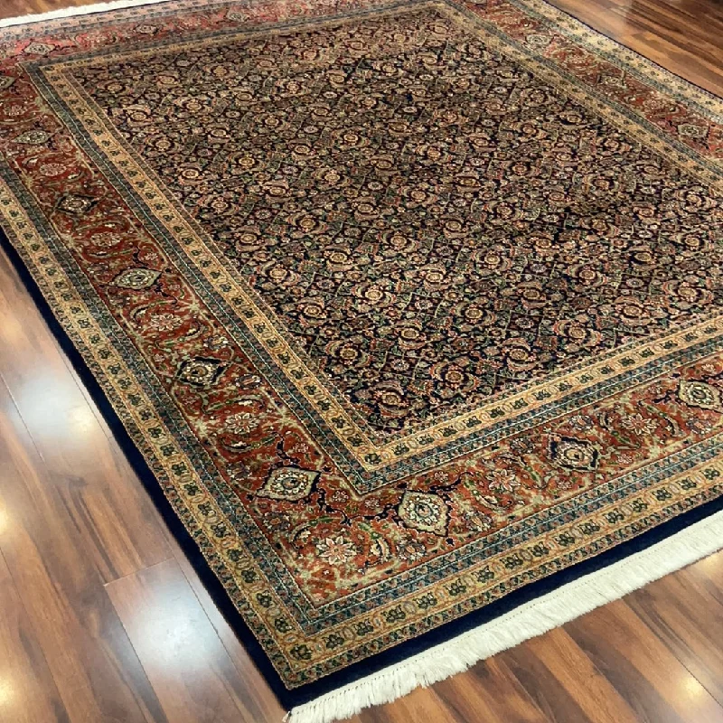 carpet stain removal with dish detergent-Kaoud Rugs 8.1X10 Rectangle NAVY ANT. HAMADAN Area Rug