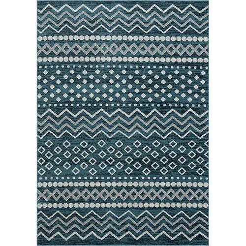 best carpet for modern homes-Lanham 82270BGR Blue/Grey Rug