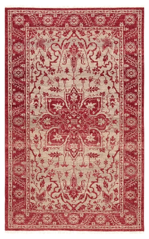 carpet repair tools needed-Liberty LIB08 Red/Beige Rug