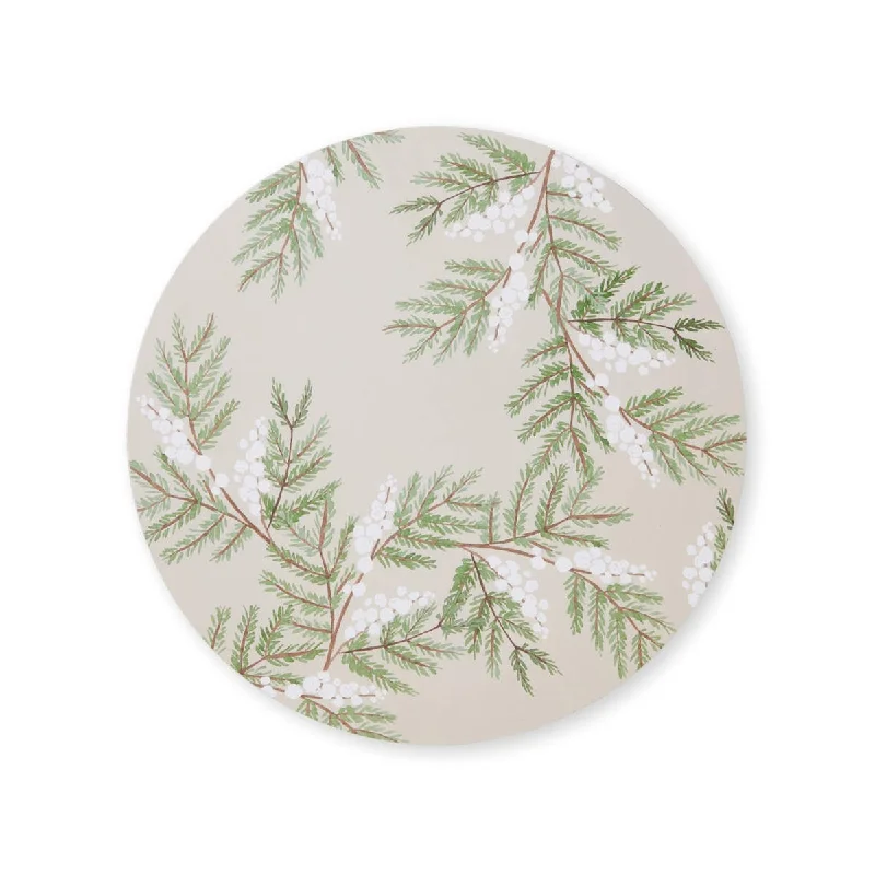 Easy high-protein snacks-Madras Link Snowberry Round Placemat 33x33cm (Set of 4)