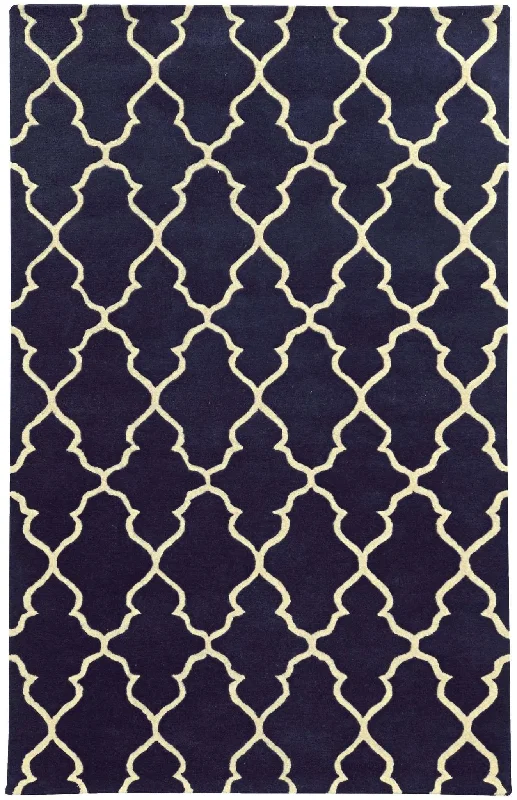 carpet seam roller tool-PANTONE UNIVERSE Optic 41104 Navy Ivory Rug