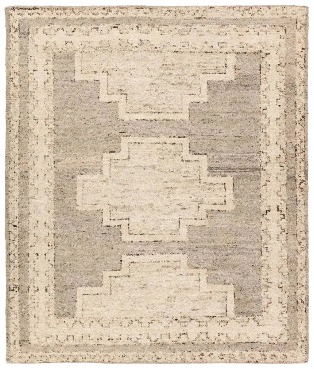 best carpet for heavy furniture-Repose RPS02 Ivory/Brown Rug