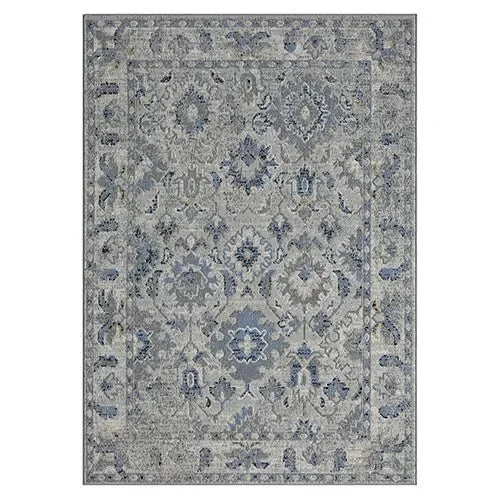 how to remove glitter from carpet-Ridgewood 82132BLE Blue/Beige Rug