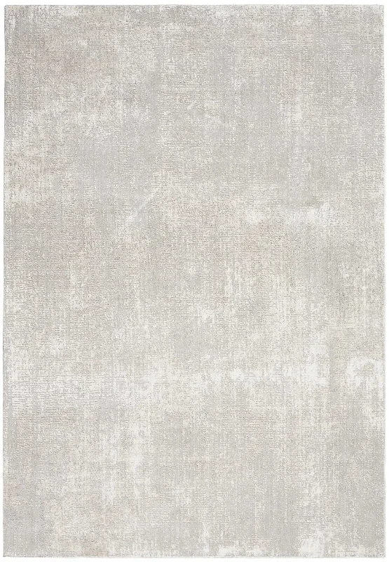 carpet cleaning for allergy relief-Silky Textures SLY01 Ivory/Grey Rug