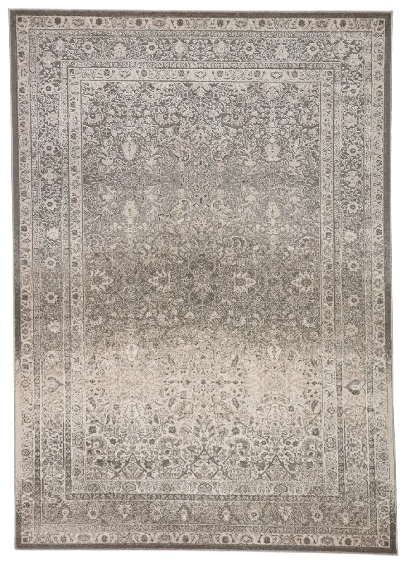 carpet installation for cozy homes-Sinclaire SNL06 Safiyya Gray/White Rug