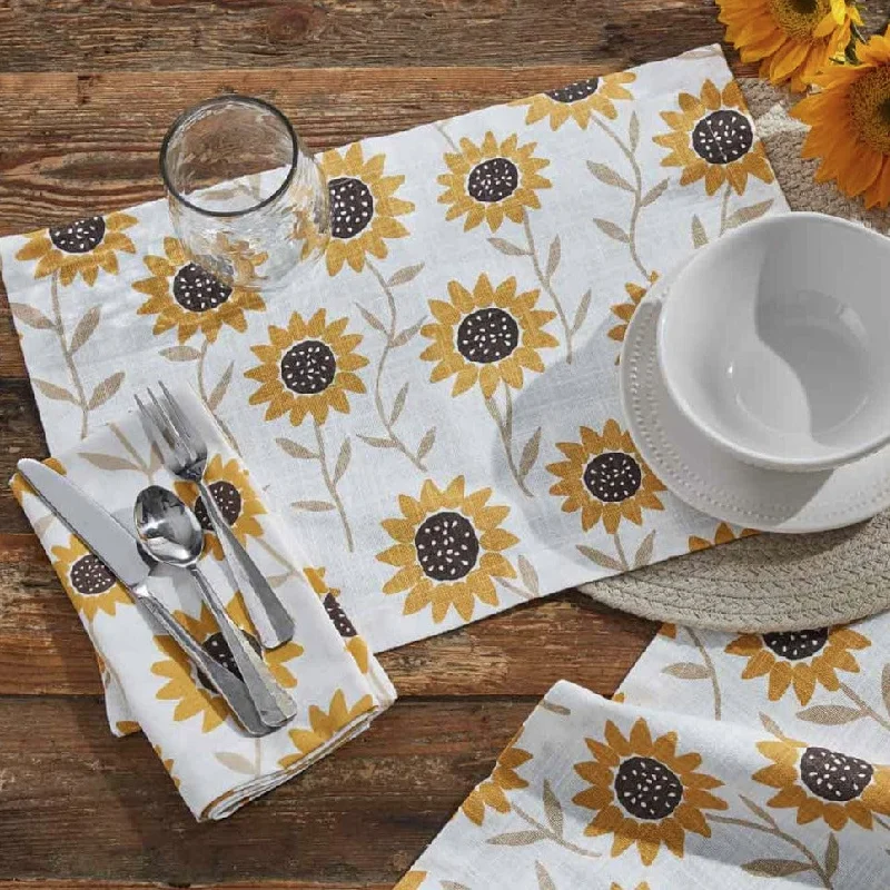 How to improve multitasking-Sunflower Print Placemat Set of 4