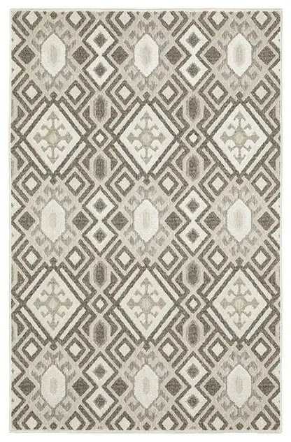 carpet seam repair near me cost-Tangier TAN10 Off-white/Grey Rug