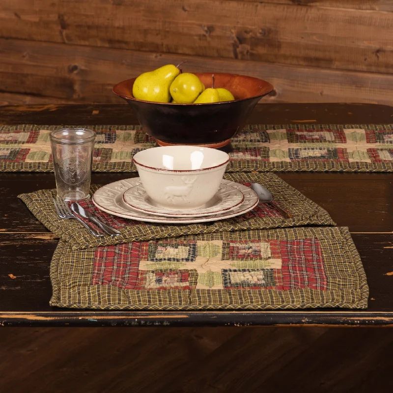 Top email marketing software-Tea Cabin Quilted Placemats - Set of 6