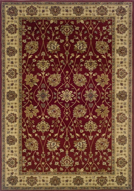 carpet shampooing near me-Tybee 733R Red / Beige Rug