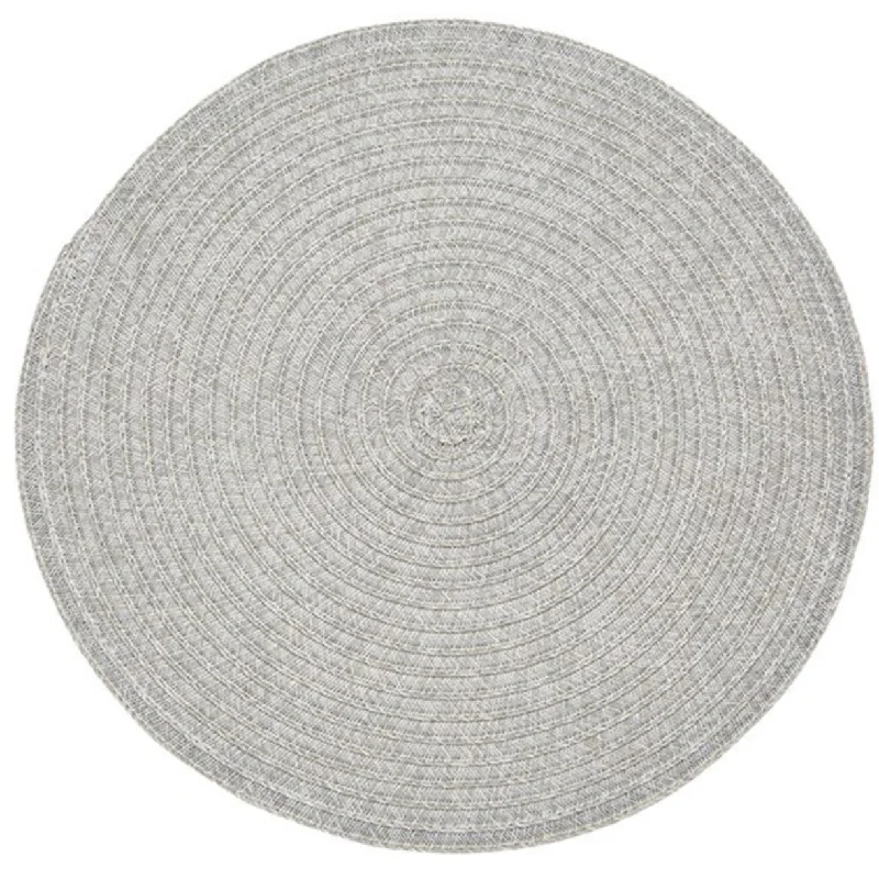 Best running apps for beginners-Urban Two Tone Woven Round Vinyl Placemat