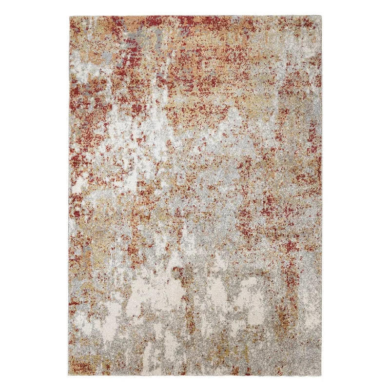 carpet repair for fraying-Yasmin YAS-6 Red/Cream Rug