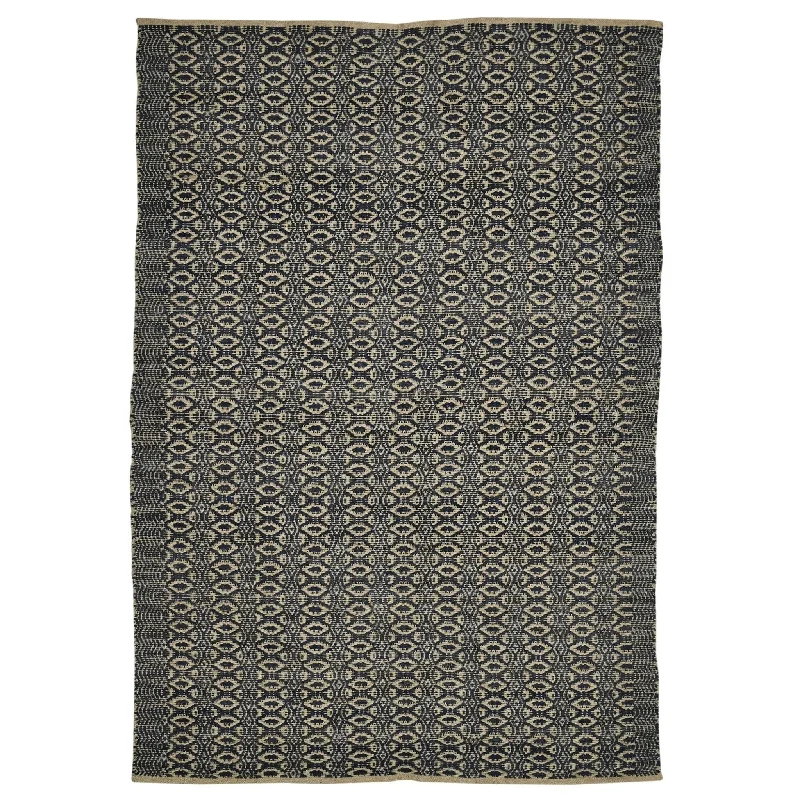 carpet cleaning for senior homes-Zola ZOL-6 Black/Tan Rug