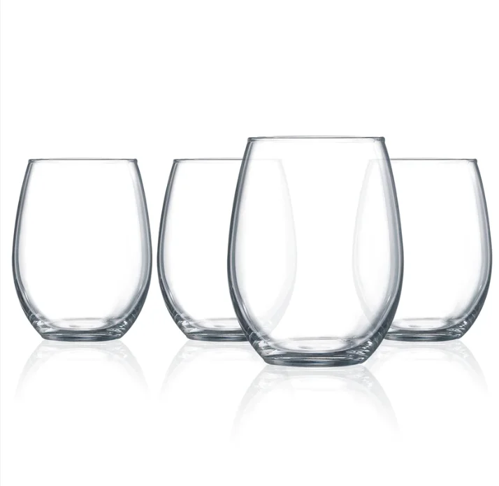 Tools for burger grilling-12916604, Martha Stewart, 4Pc 19oz Stemless Wine Glass Set