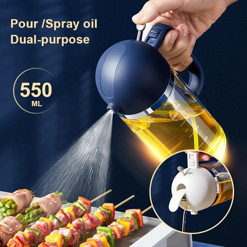 Best tools for nut prep-Dual-Purpose Olive Oil Spray Pouring Bottle Mist Sprayer For BBQ