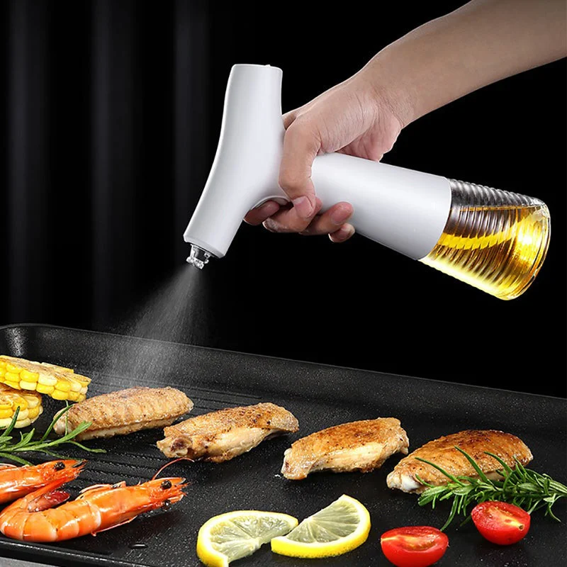 Gadgets for lone dining-Electric Olive Oil Spray Bottle Dispenser USB Charging Soy Sauce Jar