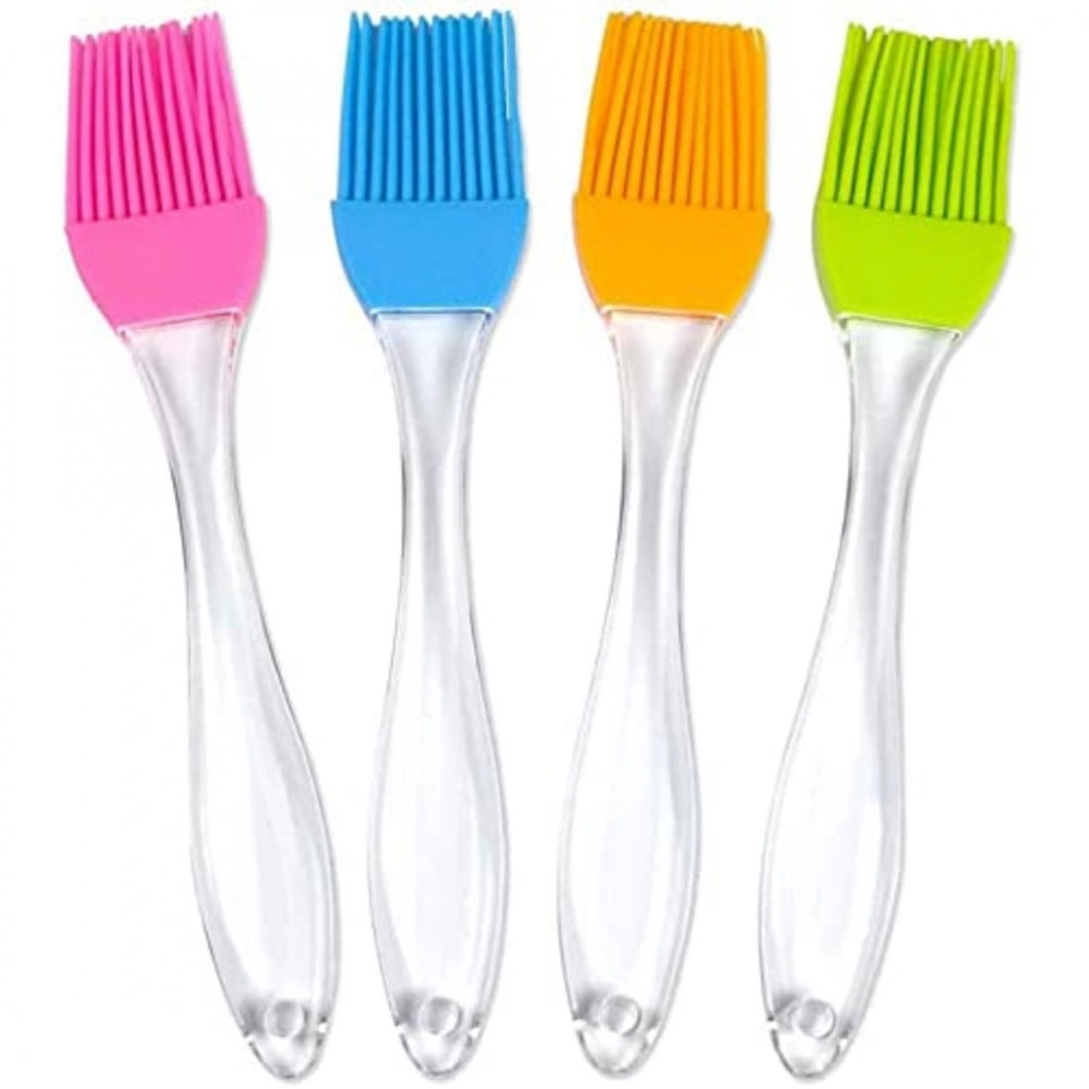 Clever storage for utensils-Generic Pack Of_10 Silicon Oil Basting Brush (Color: Assorted)