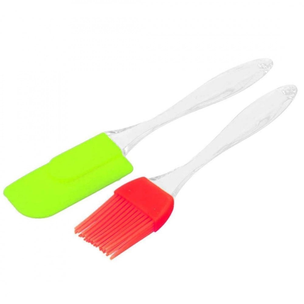 Innovative gadgets for chefs-Generic Pack Of_5 Silicone Spatula And Pastry Brush (Color: Assorted)