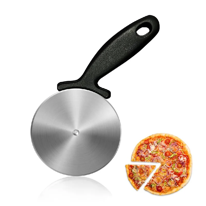 Gadgets for light meals-Durable Pizza Cutter Wheel - Stainless Steel Slicer With Built-In Finger Guard (Compatible With Nutrichef Model Number: Ncpizovn)