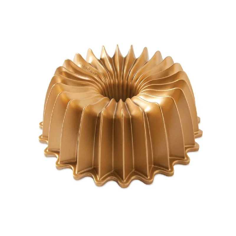 Best tools for rice prep-Nordic Ware 10 Cup Brilliance Bundt Pan, Gold