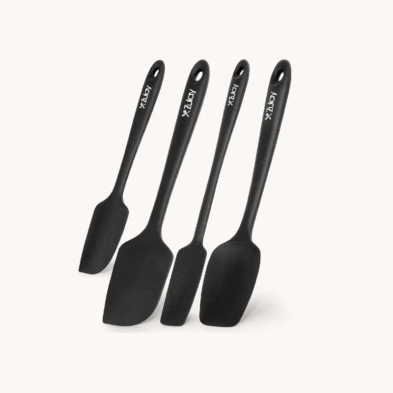 Top scoops for sugar-Food-Grade Silicone Rubber Spatula Set - 4-Piece