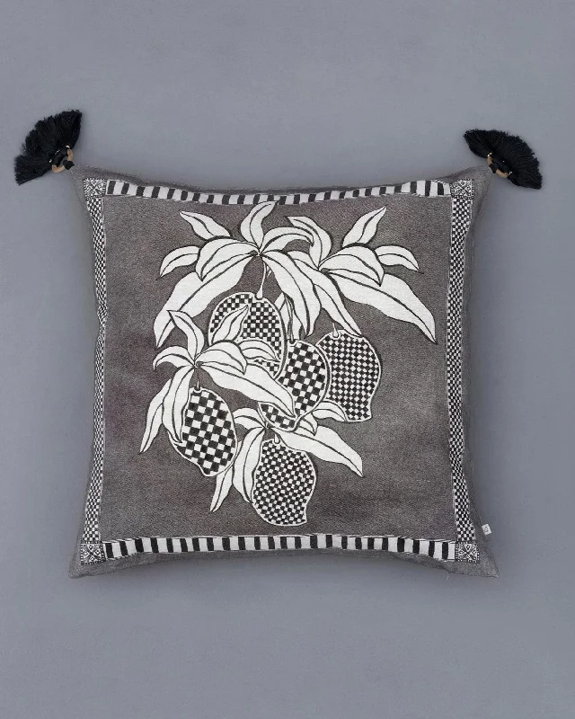 How to wash cushion stuffing-Aam Cushion Cover - Charcoal