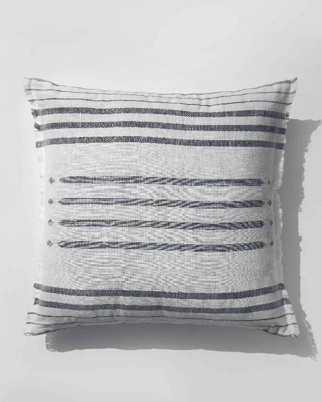 How to make envelope cushions-Diamond Stripe Cushion Cover - Grey