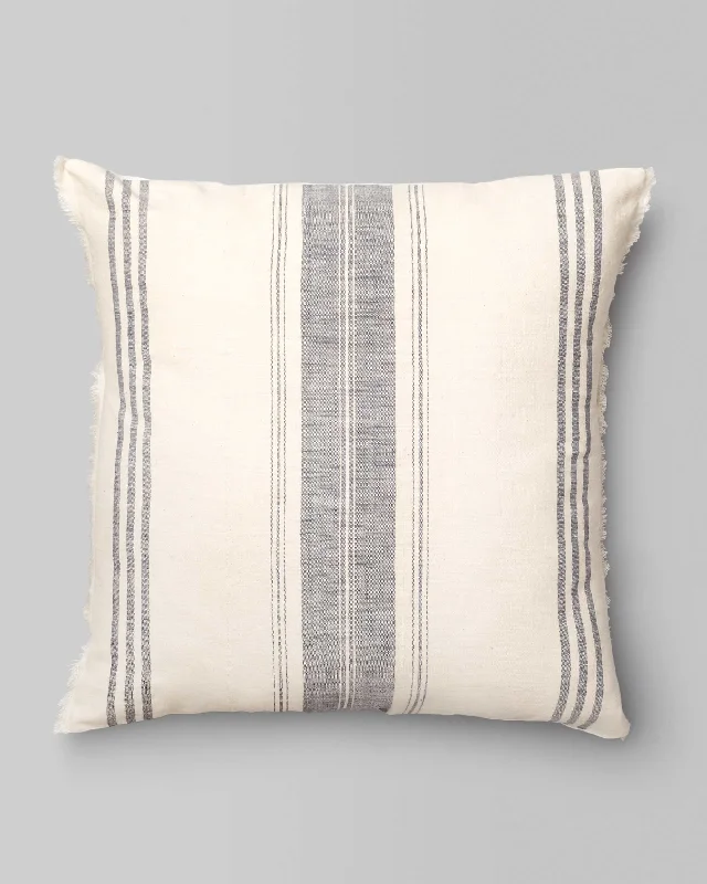 Cheap outdoor cushions for swings-Kemuri French Stripe Cushion Cover - Grey