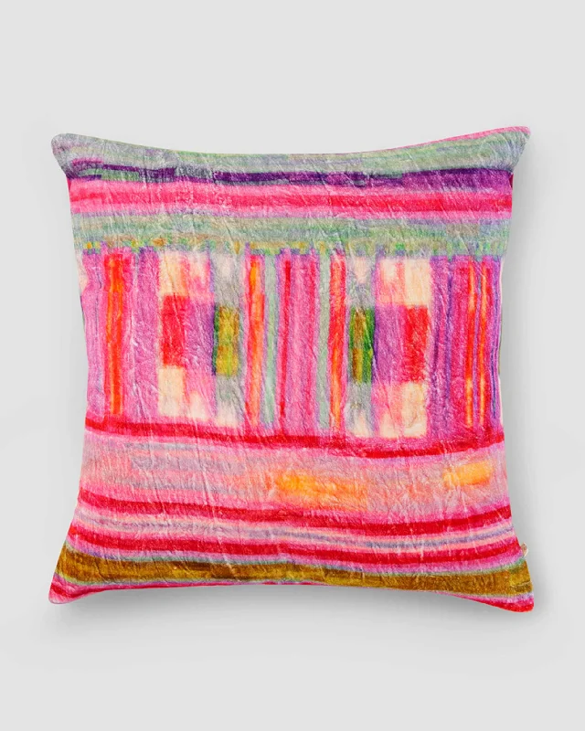 How to clean suede cushions-Kente Stripe Cushion Cover