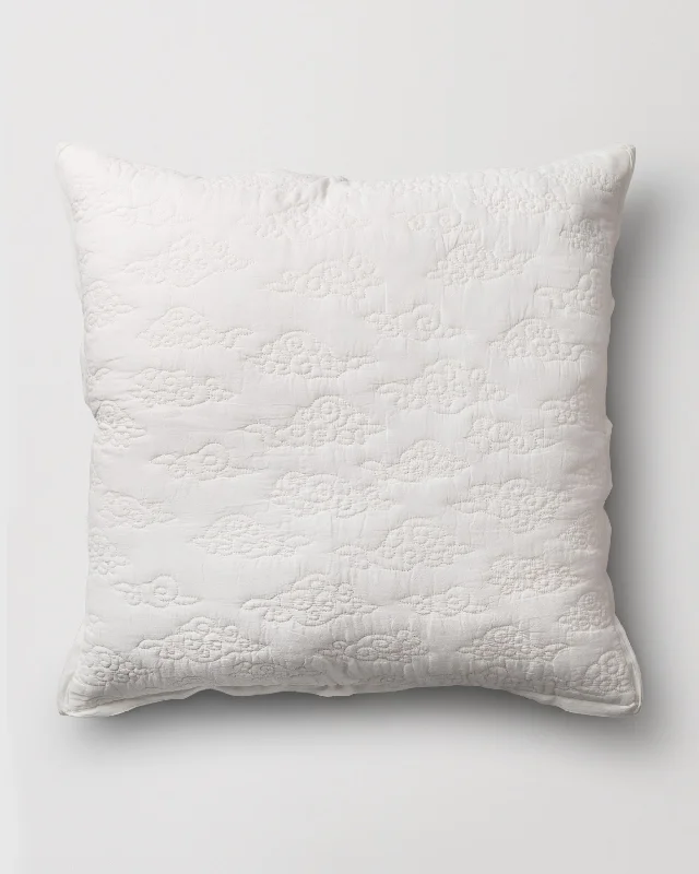 How to store seasonal cushions-Kumo Euro Sham Cover - White