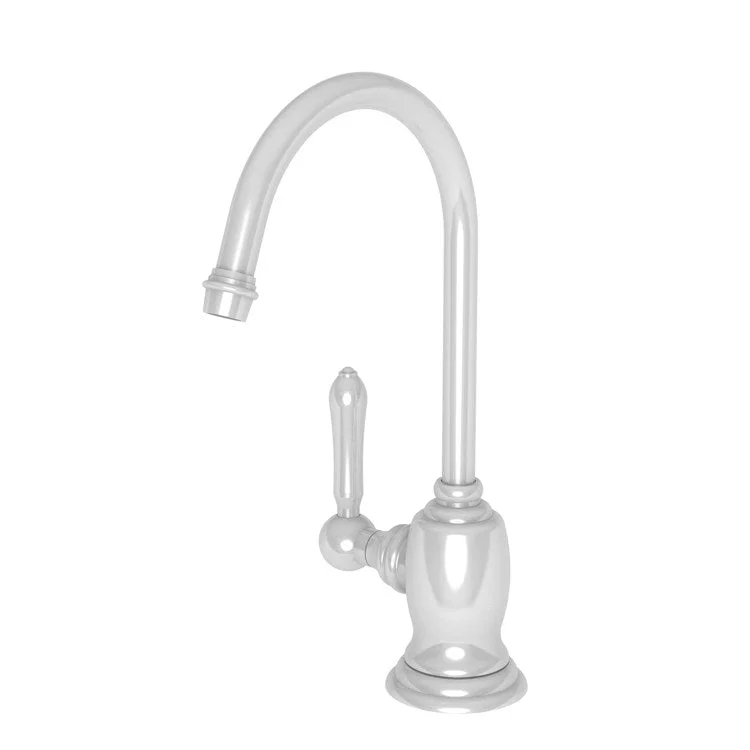 kitchen faucet glossy vibe-kitchen faucet glossy vibe-Hot Water Dispenser Chesterfield 1 Lever Gooseneck White