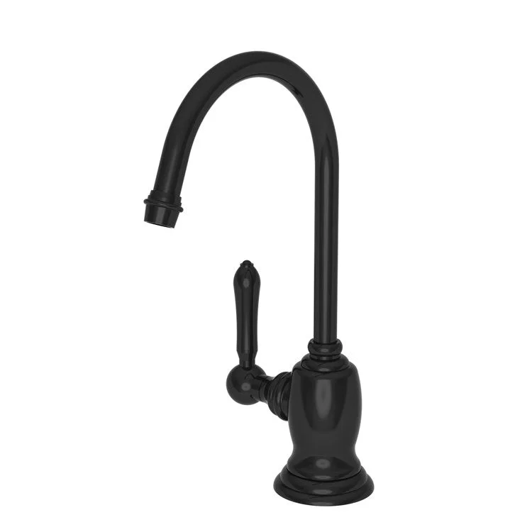 kitchen faucet sharp lines-kitchen faucet sharp lines-Hot Water Dispenser Chesterfield 1 Lever Gooseneck Gloss Black