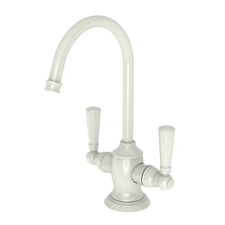 kitchen faucet classy vibe-kitchen faucet classy vibe-Water Dispenser Jacobean Hot and Cold 2 Lever Gooseneck Polished Brass Uncoated Living