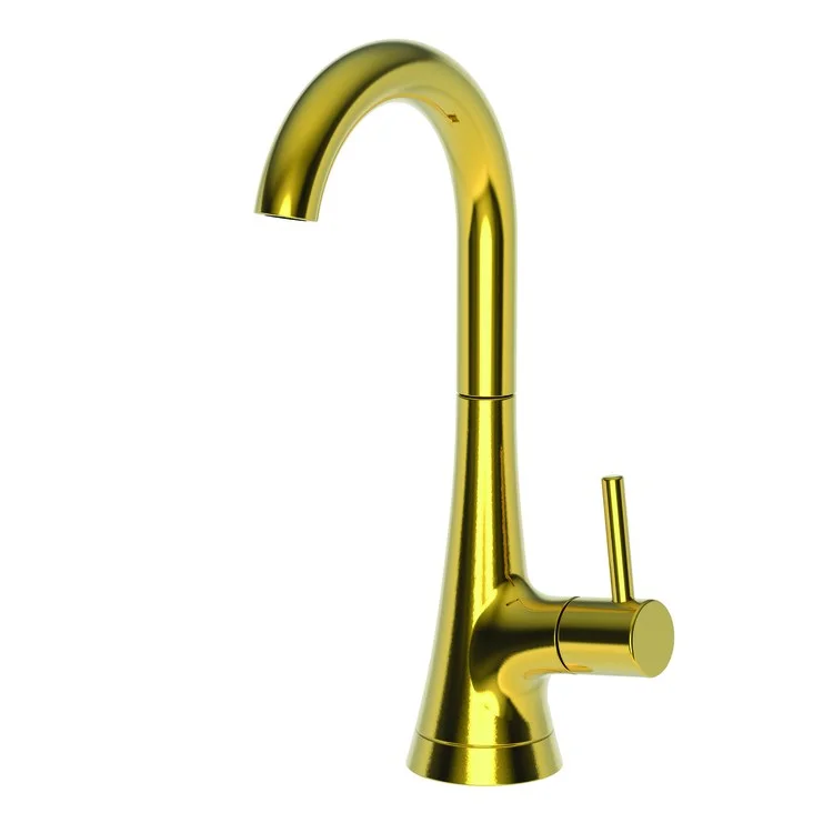 kitchen faucet bold lines-kitchen faucet bold lines-Cold Water Dispenser Vespera 1 Lever ADA Arc Polished Brass Uncoated Living