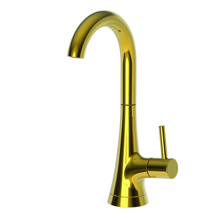 kitchen faucet wide reach-kitchen faucet wide reach-Cold Water Dispenser Vespera 1 Lever ADA Arc Polished Gold PVD