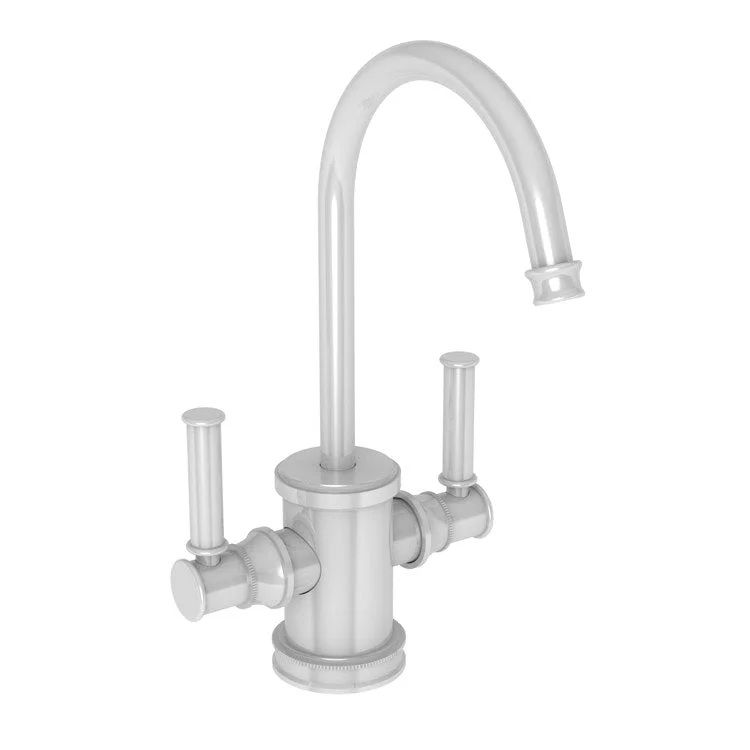 kitchen faucet tight space-kitchen faucet tight space-Water Dispenser Taft Hot and Cold 2 Lever Gooseneck White