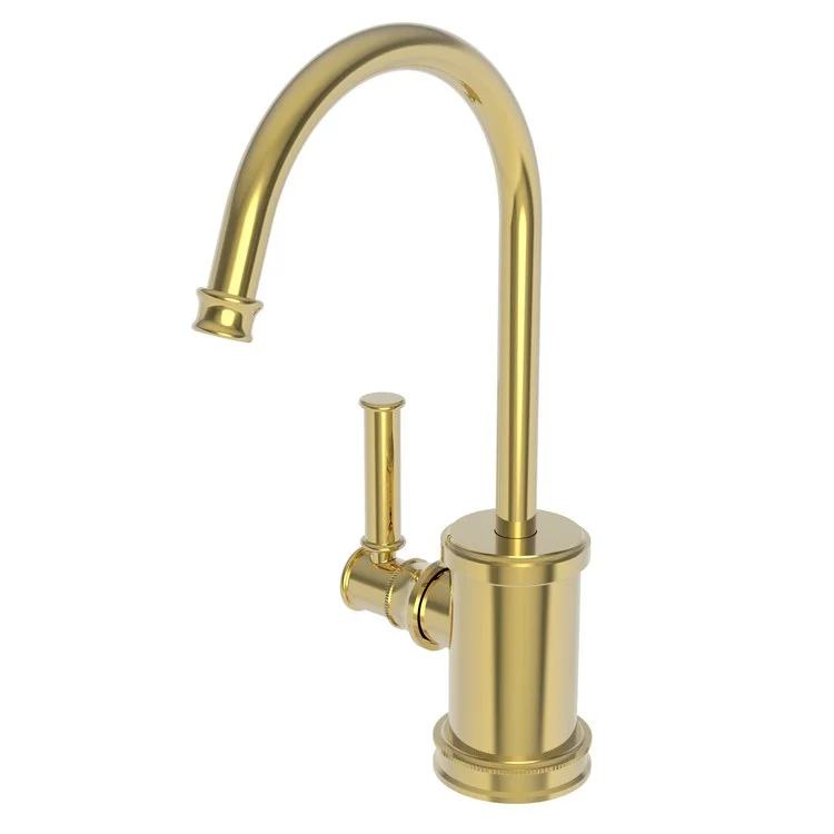 kitchen faucet sure vibe-kitchen faucet sure vibe-Hot Water Dispenser Taft 1 Lever Gooseneck Polished Gold PVD