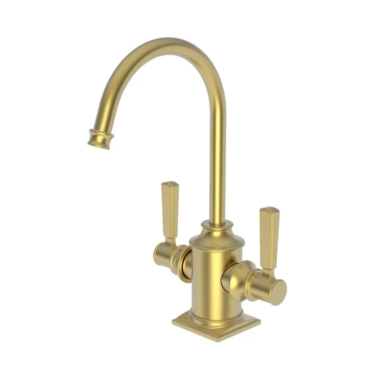 kitchen faucet thrifty buy-kitchen faucet thrifty buy-Water Dispenser Adams Hot and Cold 2 Lever Gooseneck Satin Bronze PVD