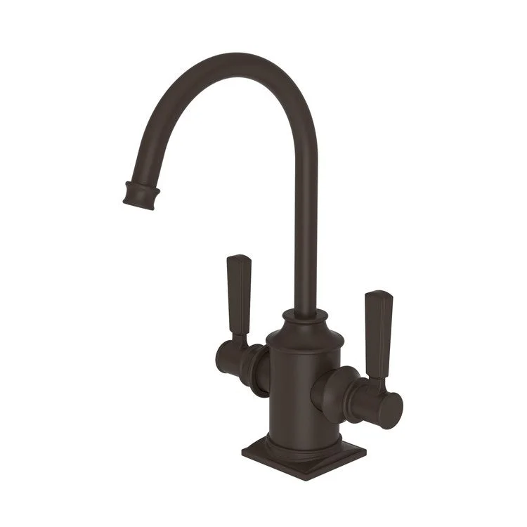 kitchen faucet high output-kitchen faucet high output-Water Dispenser Adams Hot and Cold 2 Lever Gooseneck Oil Rubbed Bronze