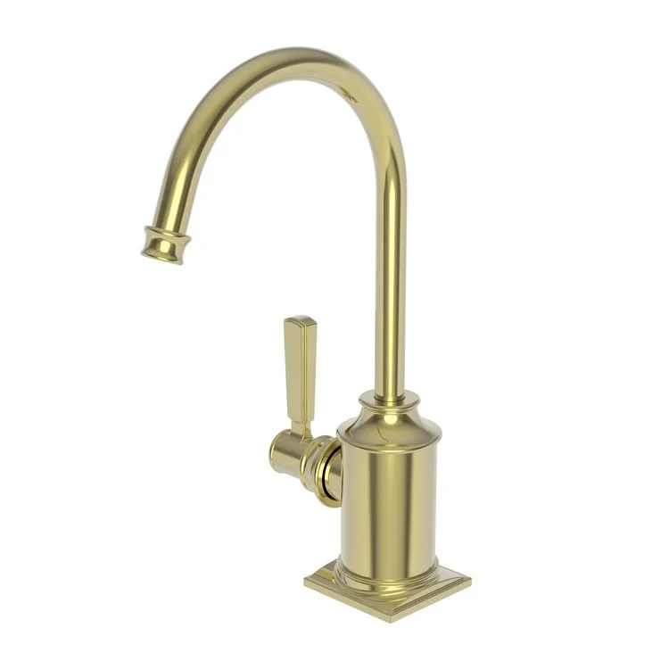 kitchen faucet sleek vibe-kitchen faucet sleek vibe-Hot Water Dispenser Adams 1 Lever Gooseneck Polished Brass Uncoated Living