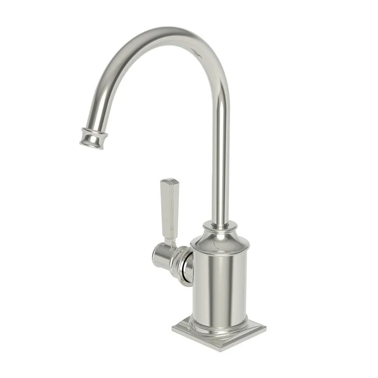 kitchen faucet rust-proof-kitchen faucet rust-proof-Hot Water Dispenser Adams 1 Lever Gooseneck Midnight Chrome