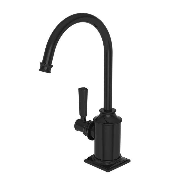 kitchen faucet green power-kitchen faucet green power-Hot Water Dispenser Adams 1 Lever Gooseneck Gloss Black