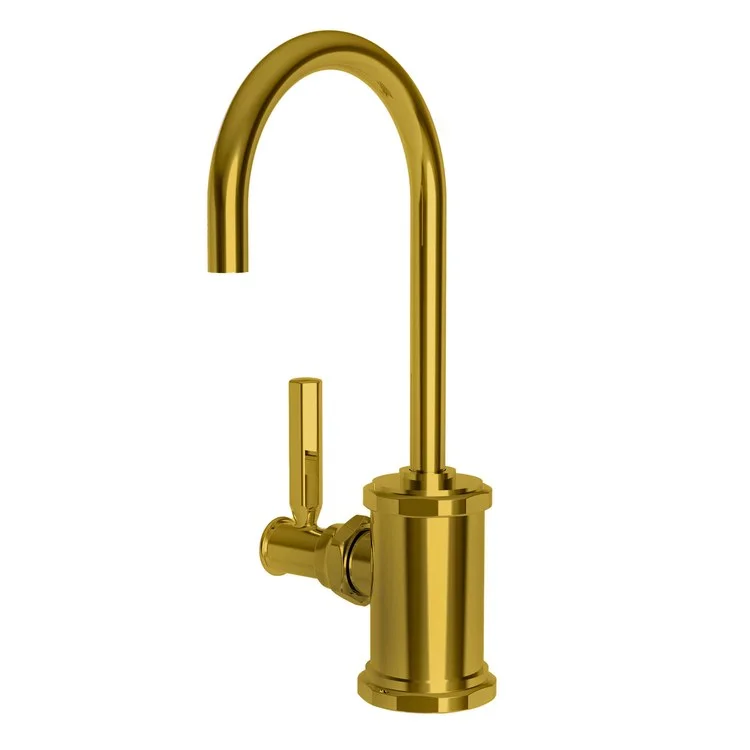 kitchen faucet plush handle-kitchen faucet plush handle-Hot Water Dispenser Heaney 1 Lever Gooseneck Polished Gold PVD