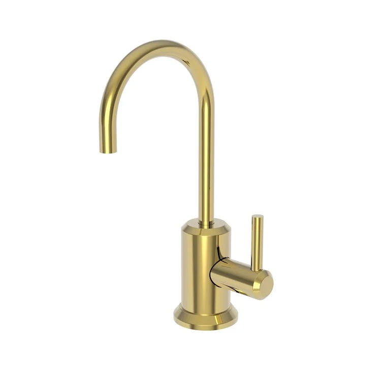 kitchen faucet compact fit-kitchen faucet compact fit-Cold Water Dispenser Jeter 1 Lever ADA Gooseneck Polished Gold PVD