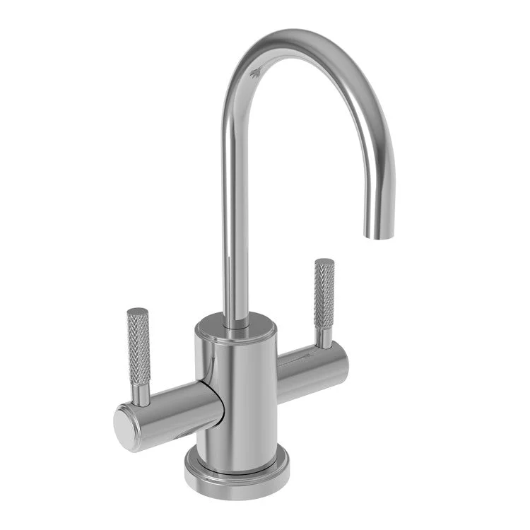 kitchen faucet steady hold-kitchen faucet steady hold-Water Dispenser Muncy Hot and Cold 2 Lever Gooseneck Gun Metal