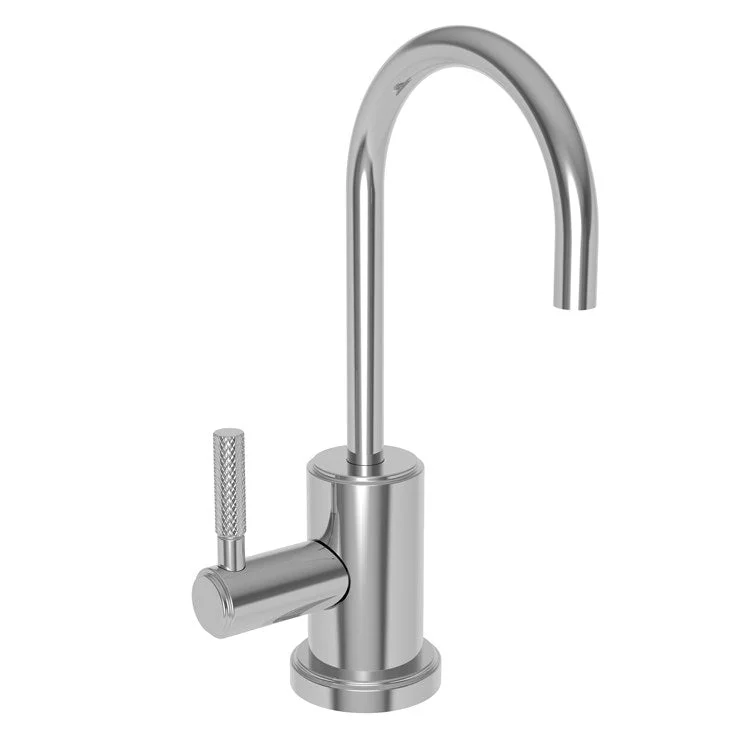 kitchen faucet top steal-kitchen faucet top steal-Hot Water Dispenser Muncy 1 Lever Gooseneck Midnight Chrome