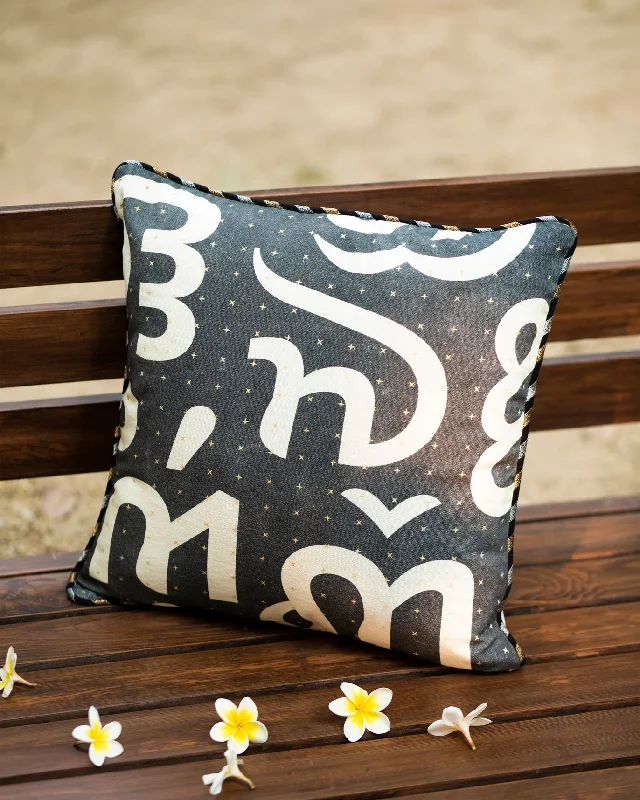 Cheap cushion covers for loungers-Nizara Cushion Cover - Charcoal