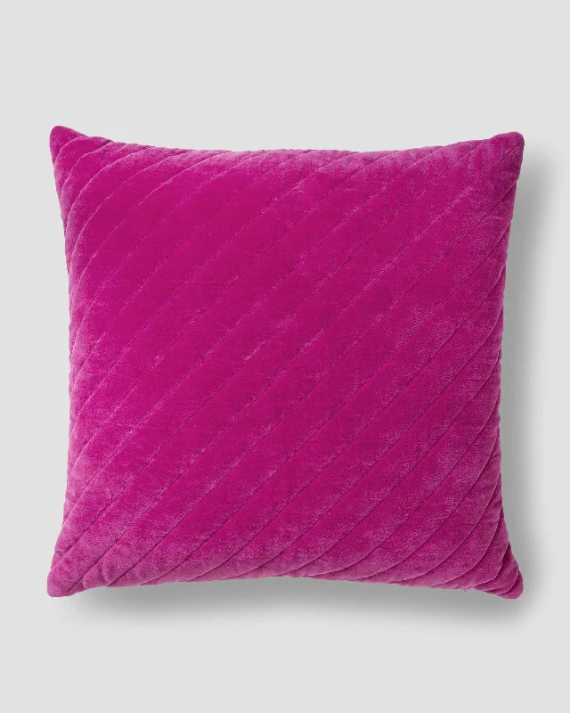 Best firm cushions for sofas-Tangier Velvet Cushion Cover - Berry