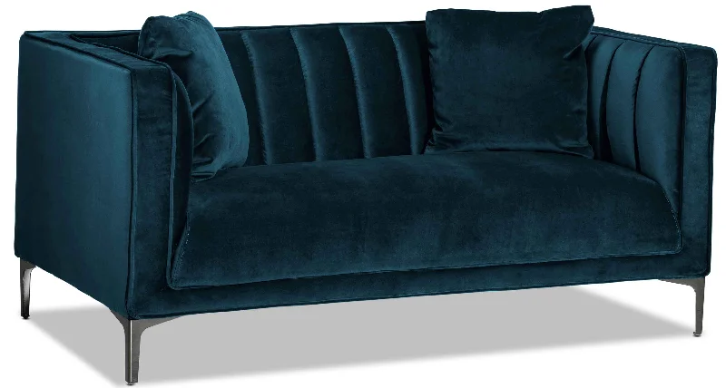 sofa-with-swappable-durability-Celina Loveseat - Blue